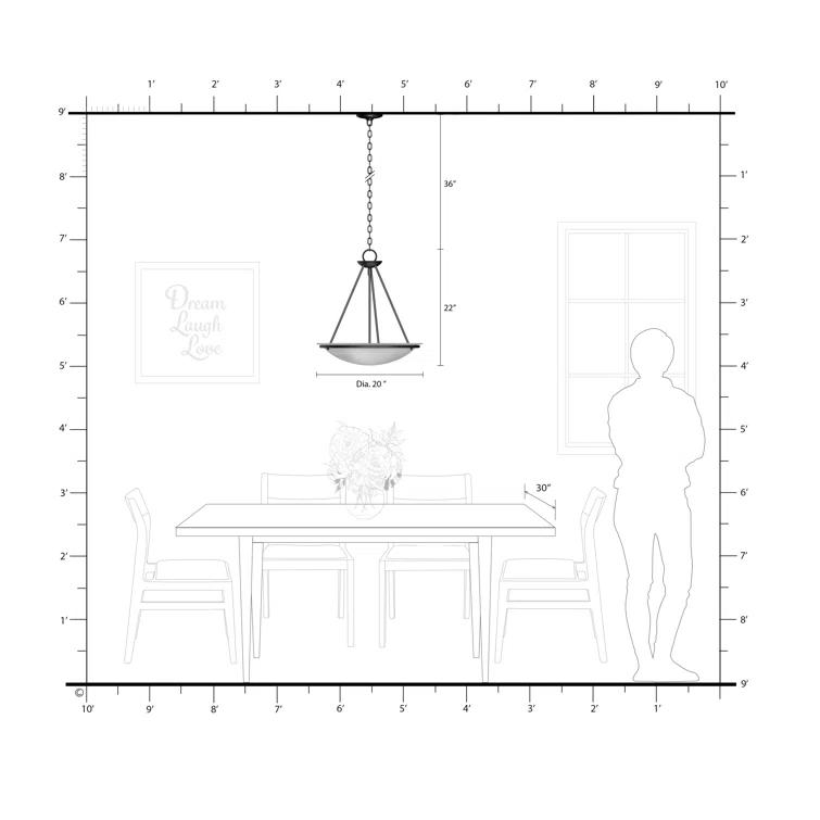 Newburgh 3 - Light Bowl Pendant