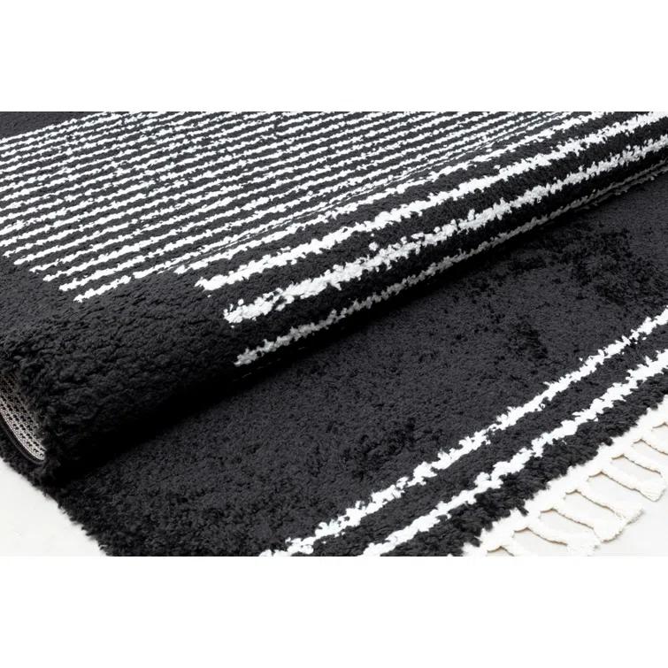 Colletti Bennett Modern Ebony Twilight Area Rug