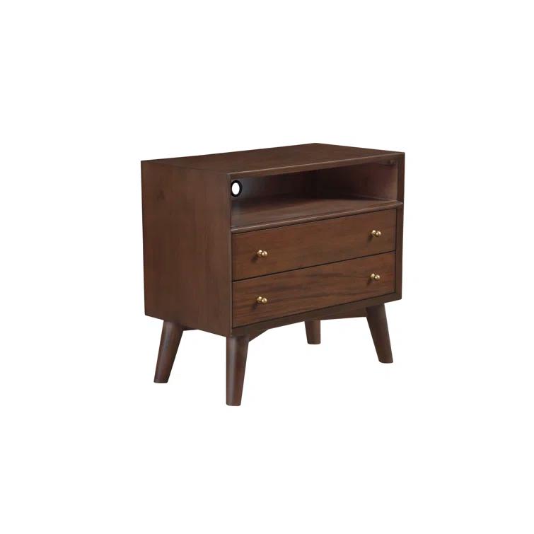 Williams 2-Drawer Nightstand with Shelf