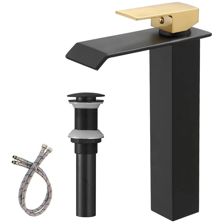 VIBRANTBATH 6009H-GBK Vessel Sink Faucet Single-handle Bathroom Faucet with Drain Assembly