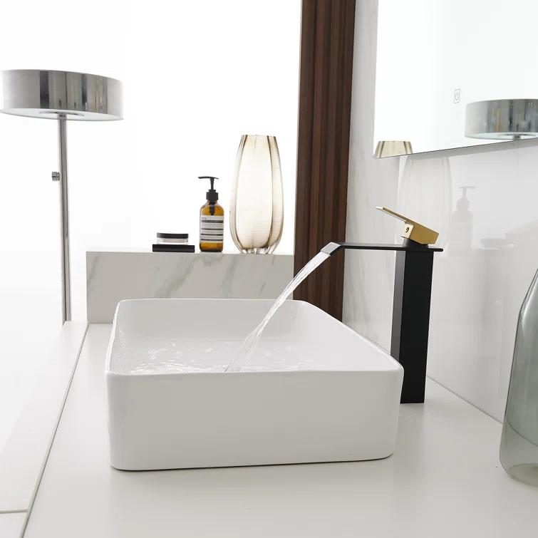VIBRANTBATH 6009H-GBK Vessel Sink Faucet Single-handle Bathroom Faucet with Drain Assembly