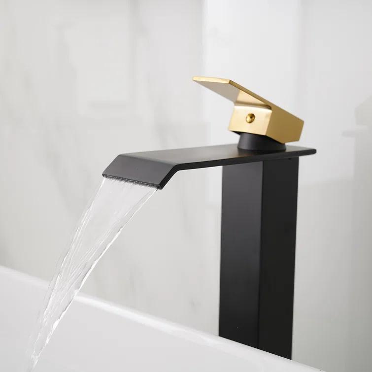 VIBRANTBATH 6009H-GBK Vessel Sink Faucet Single-handle Bathroom Faucet with Drain Assembly