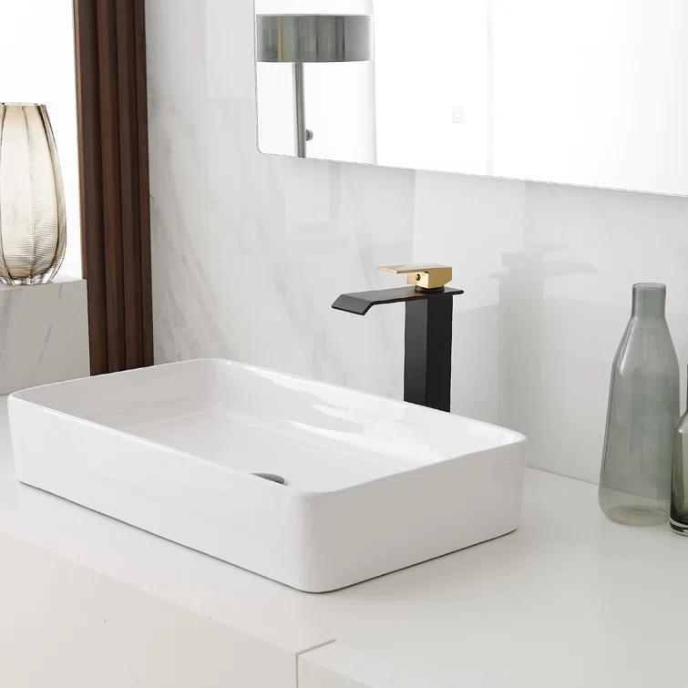 VIBRANTBATH 6009H-GBK Vessel Sink Faucet Single-handle Bathroom Faucet with Drain Assembly