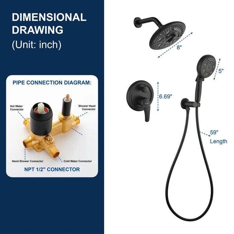 All-In-One Kit with Rough in-Valve