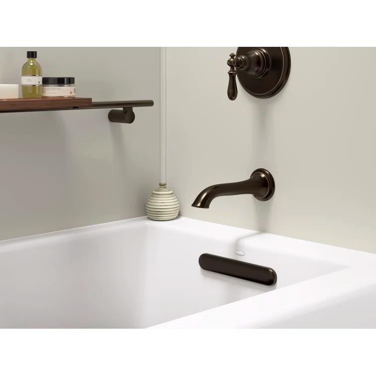 Underscore 60" x 32" Rectangular Alcove Soaking Bathtub with Integral Apron
