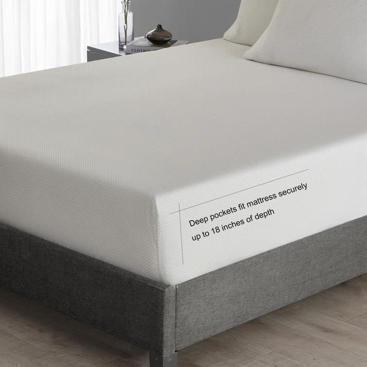 Vera Wang Vera Wang Printed T800 CVC Cotton Sateen Sheet Set