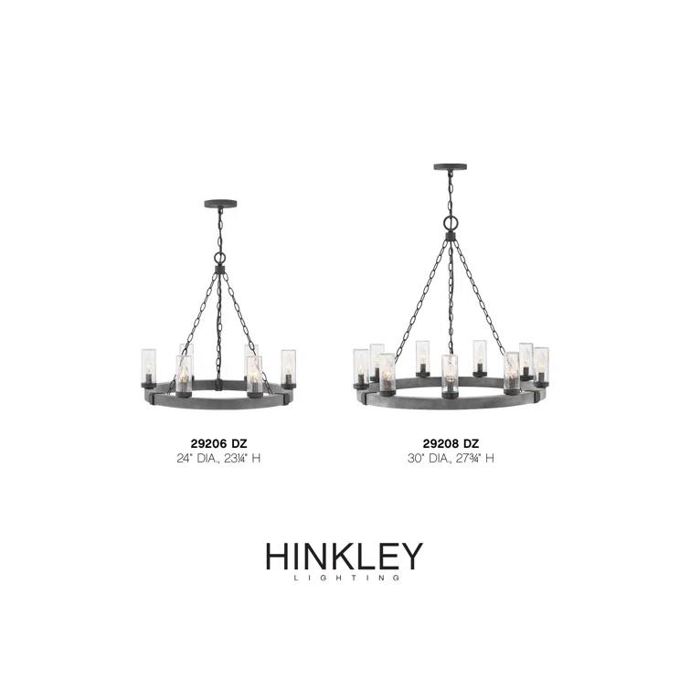 Sawyer 6 - Bulb 23.25" H Outdoor Chandelier