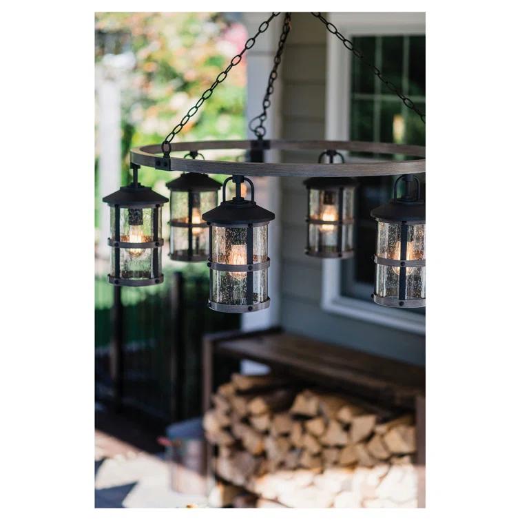 Hinkley Lakehouse Black 6 -Bulb 32" H Outdoor Chandelier