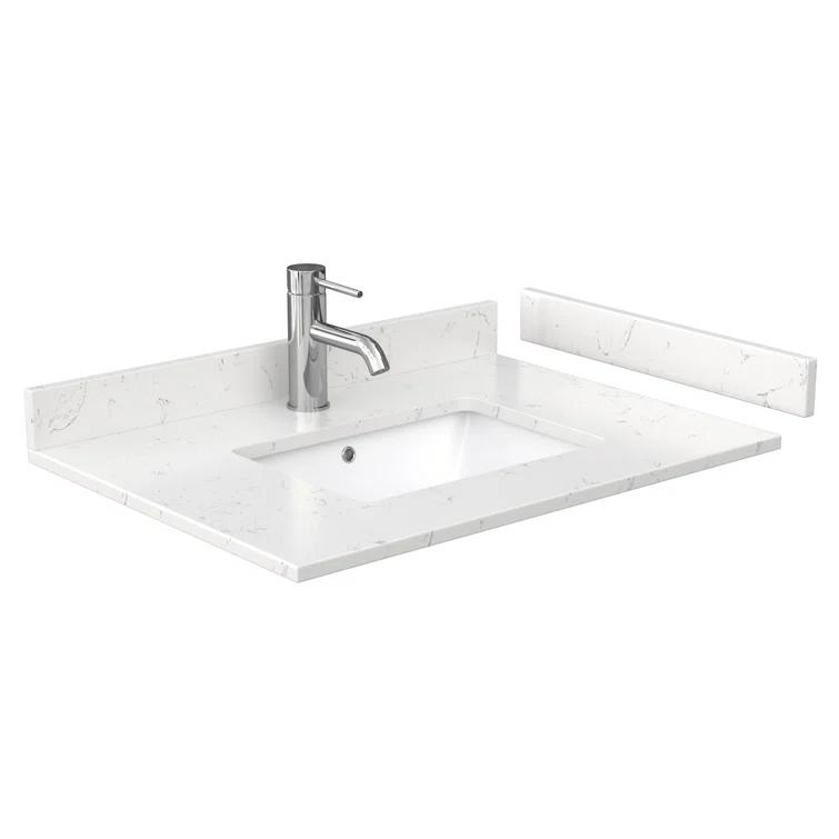 Sheffield 30" Freestanding Single Bathroom Vanity with Cultured Marble Top with Medicine Cabinet