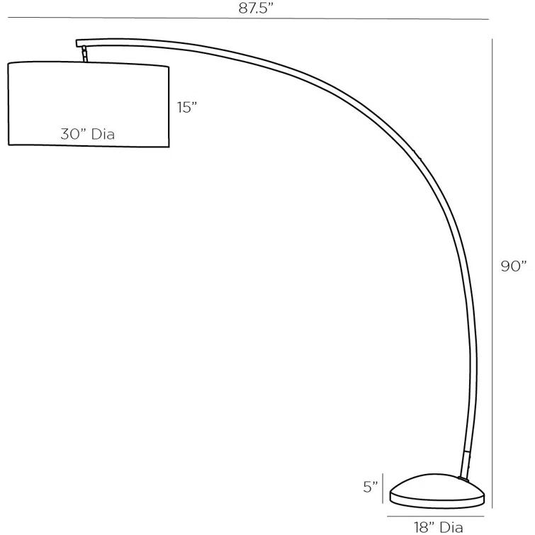 Naples Floor Lamp by Arteriors - Bronze