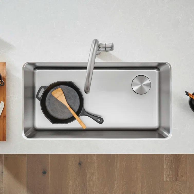 Blanco 442763 Formera 33" L x 18'' W Single Bowl Stainless Steel Undermount Kitchen Sink