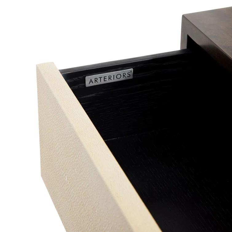 Nora Brindle Solid Wood Console Table with Storage