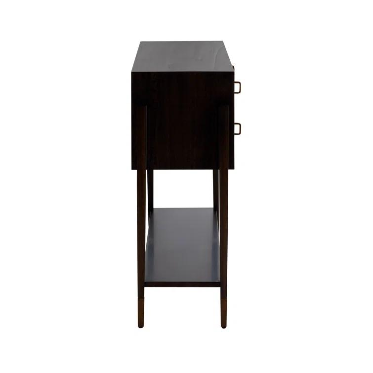 Nora Brindle Solid Wood Console Table with Storage