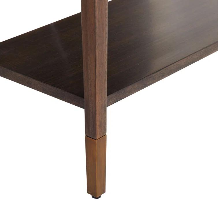 Nora Brindle Solid Wood Console Table with Storage