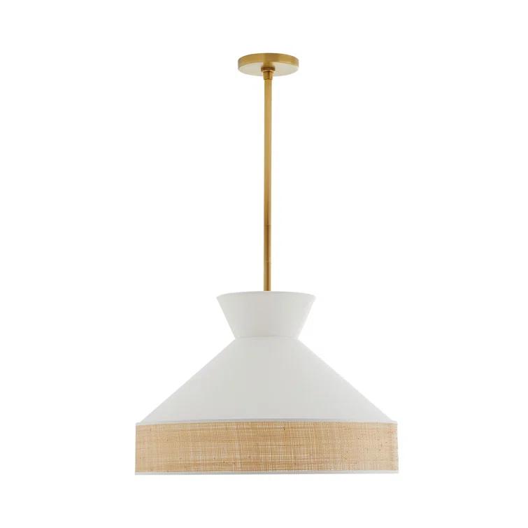 Malena Pendant Light by Arteriors - White / 20.5" Dia