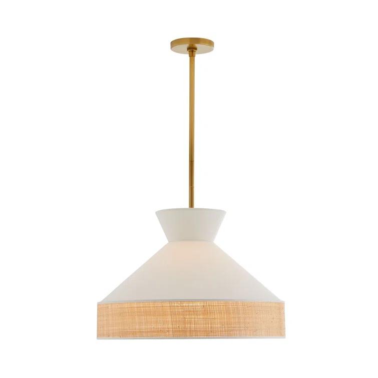 Malena Pendant Light by Arteriors - White / 20.5" Dia