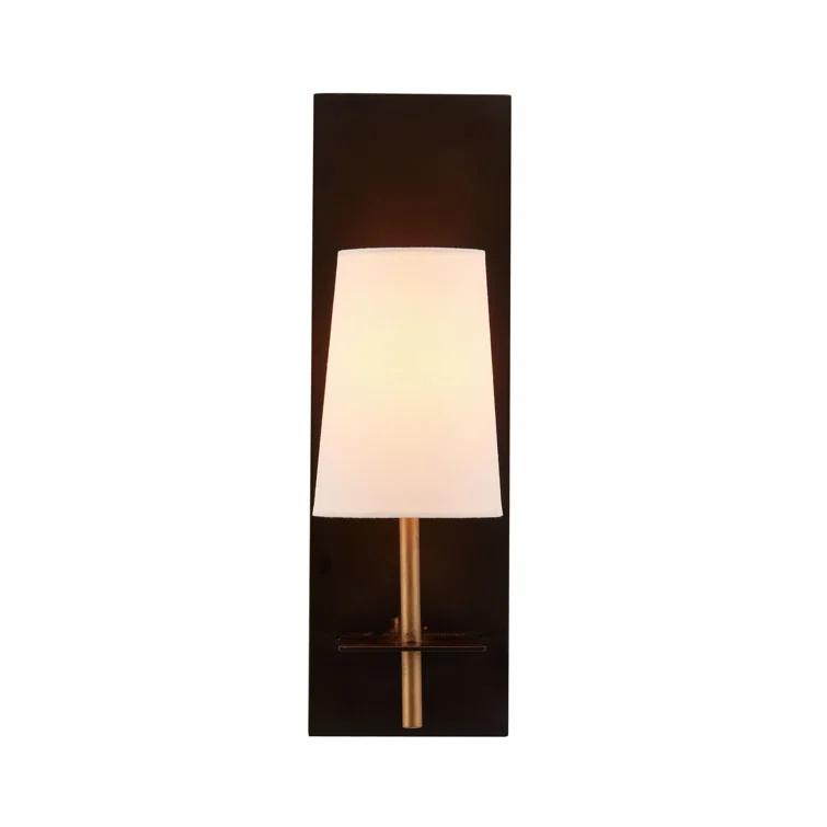 Neo 18" Blackened Iron Wallchiere with Antique Brass Collar