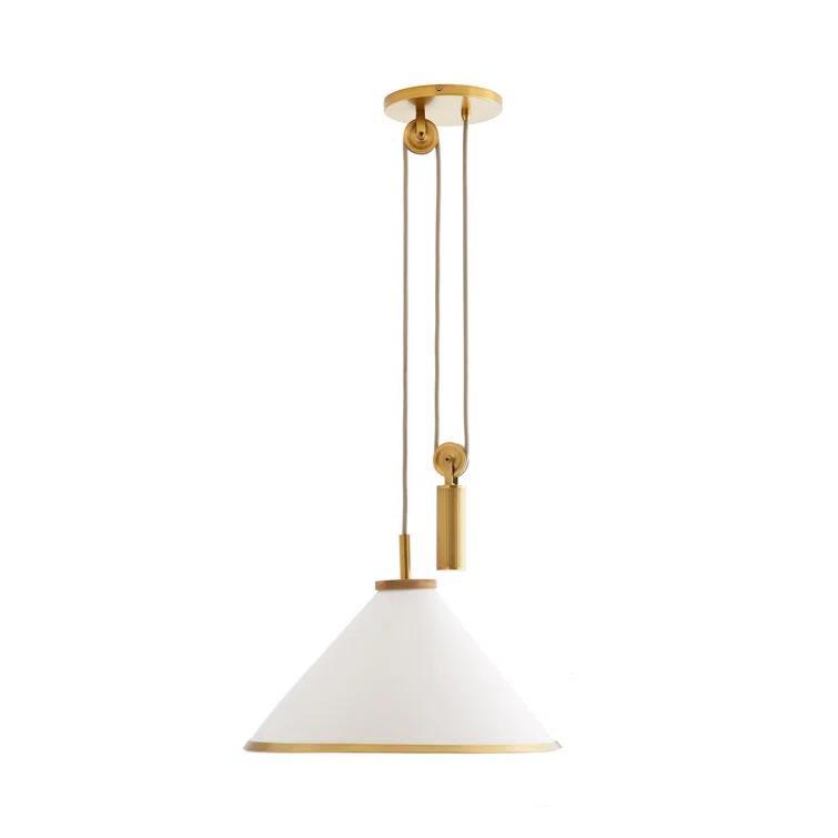 Norfolk Pendant Light by Arteriors - Antique Brass / 20.5" Dia