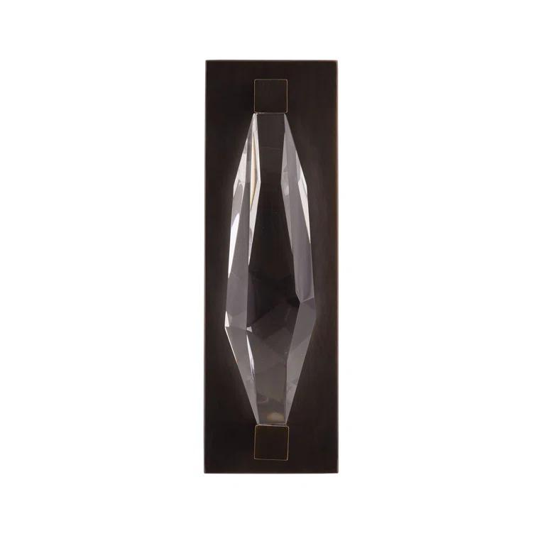 Maisie Bronze and Crystal LED Wall Sconce