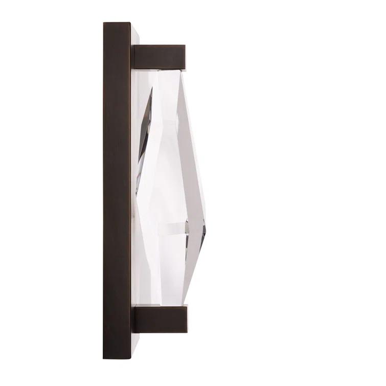 Maisie Bronze and Crystal LED Wall Sconce