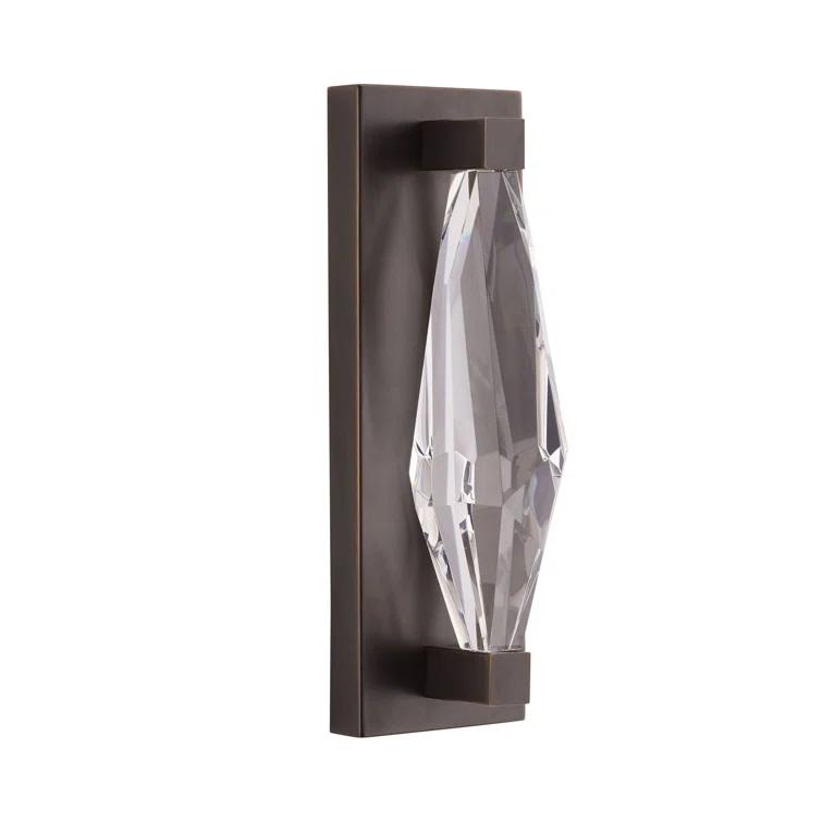 Maisie Bronze and Crystal LED Wall Sconce