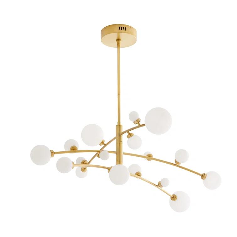 Maser Chandelier by Arteriors - Antique Brass / 45" Dia