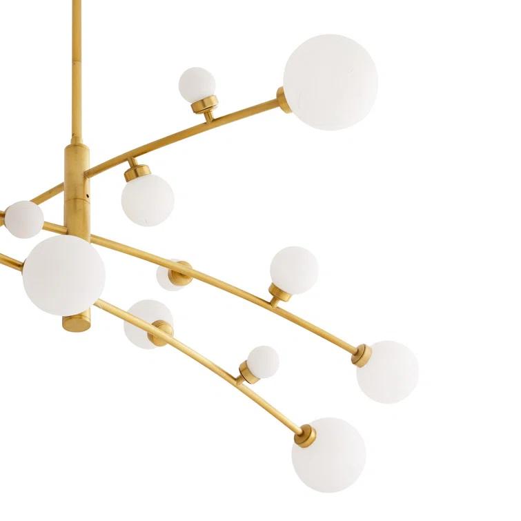 Maser Chandelier by Arteriors - Antique Brass / 45" Dia