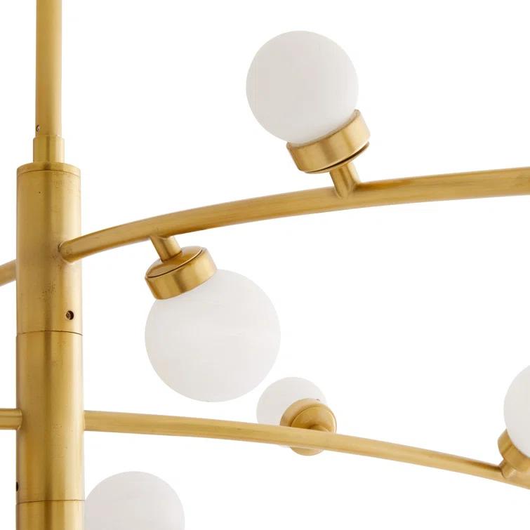 Maser Chandelier by Arteriors - Antique Brass / 45" Dia
