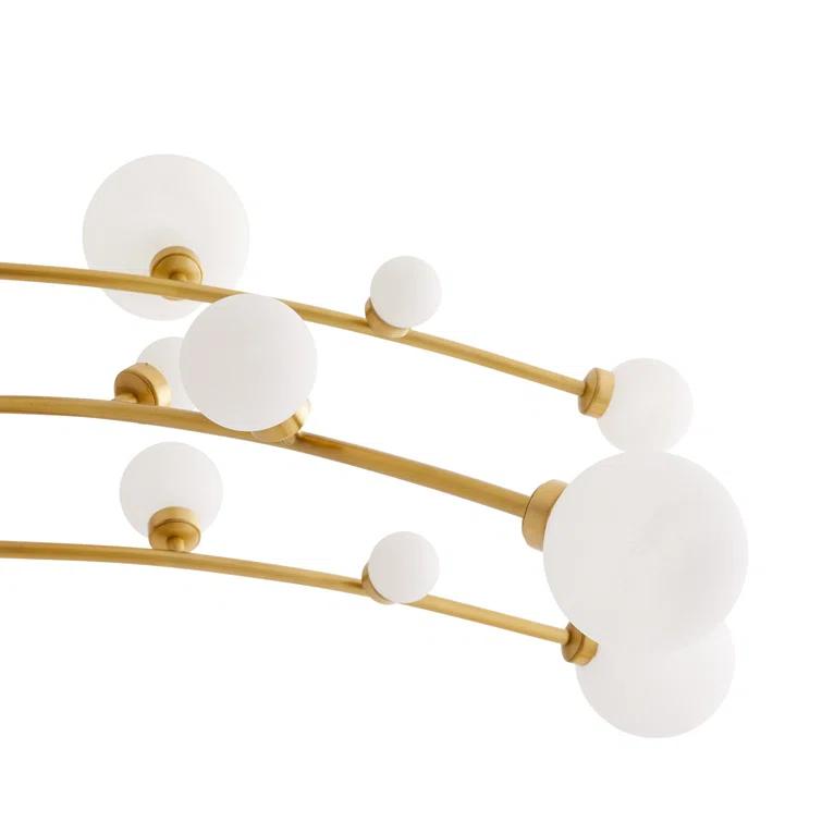 Maser Chandelier by Arteriors - Antique Brass / 45" Dia