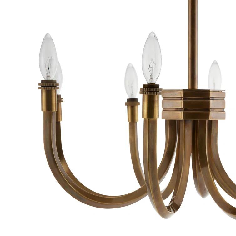 Gaetano Chandelier by Arteriors - Vintage Brass / 26.5" Dia