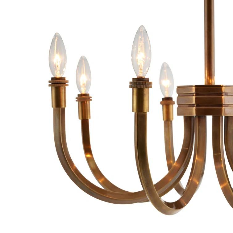 Gaetano Chandelier by Arteriors - Vintage Brass / 26.5" Dia