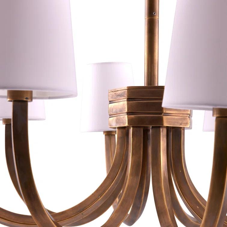 Gaetano Chandelier by Arteriors - Vintage Brass / 26.5" Dia