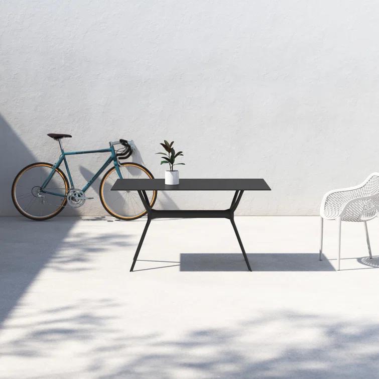 Farrah Synthetic Laminate Outdoor Dining Table