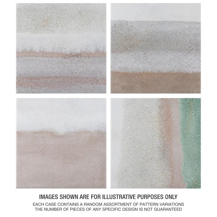 Matter Canvas 6" x 6" Porcelain Stone Look Floor and Wall Tile
