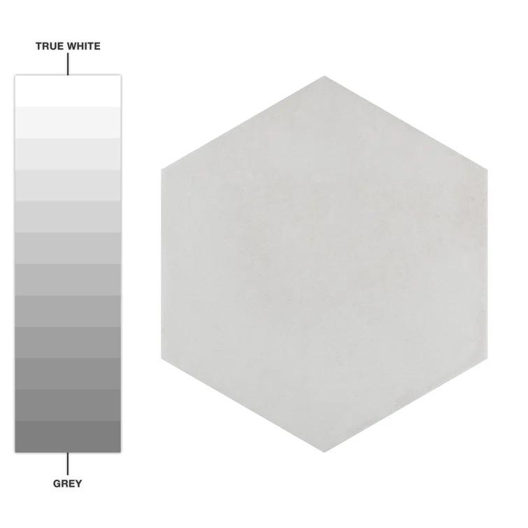 Matter Hex 7.88" x 9" Porcelain Stone Look Floor and Wall Tile