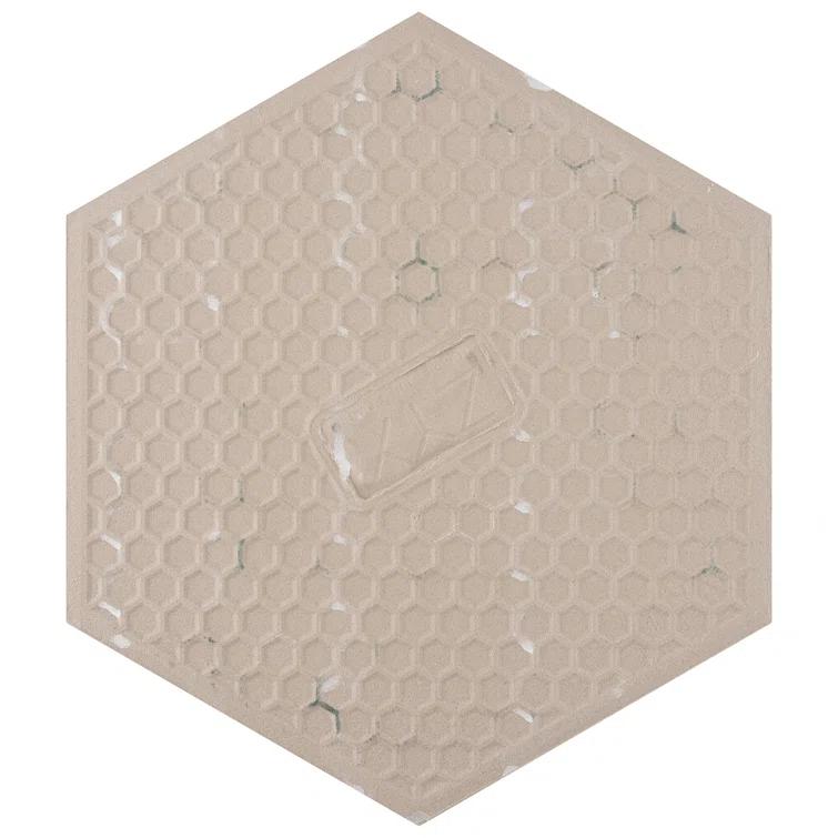 Matter Hex Canvas 8' x 9' Stone Look Wall & Floor Tile