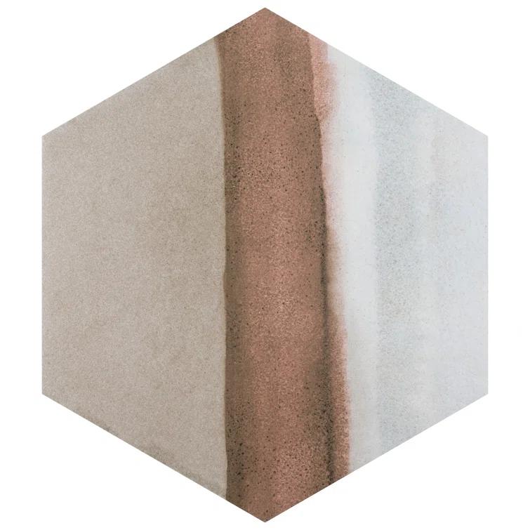 Matter Hex Canvas 8' x 9' Stone Look Wall & Floor Tile