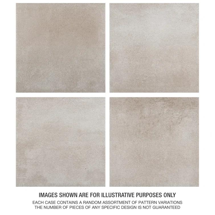Matter 6" x 6" Porcelain Stone Look Floor and Wall Tile