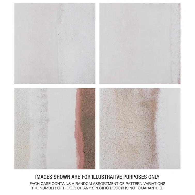 Matter Canvas 6" x 6" Porcelain Stone Look Floor and Wall Tile
