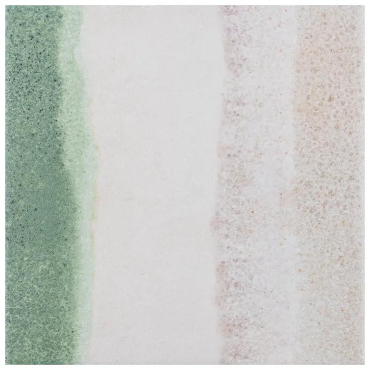 Matter Canvas 6" x 6" Porcelain Stone Look Floor and Wall Tile