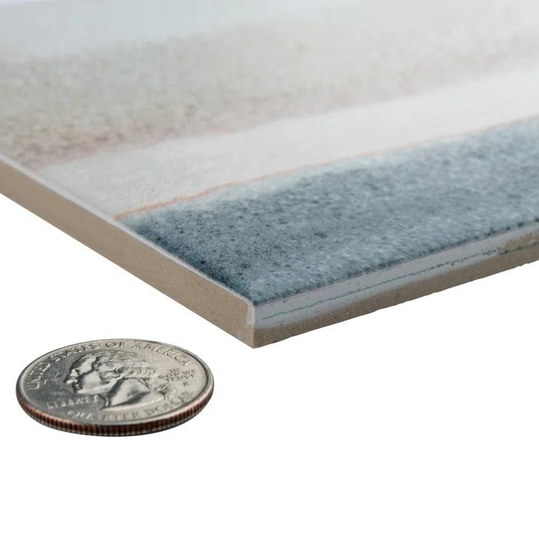 Matter Canvas 6" x 6" Porcelain Stone Look Floor and Wall Tile