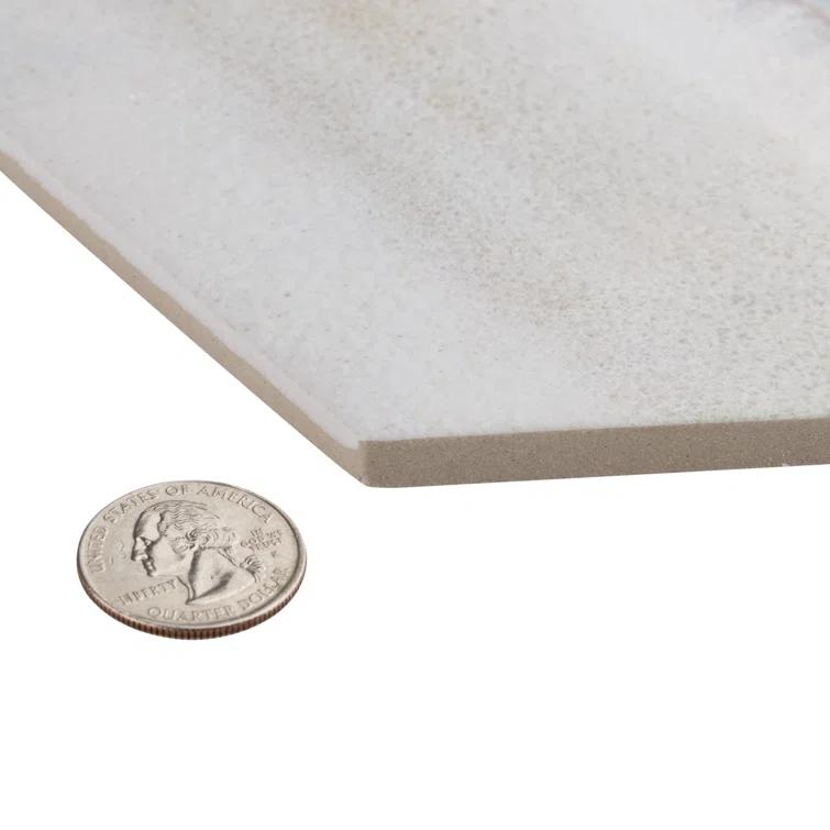 Matter Hex Canvas 8' x 9' Stone Look Wall & Floor Tile