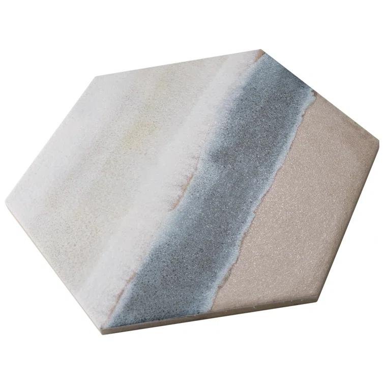 Matter Hex Canvas 8' x 9' Stone Look Wall & Floor Tile