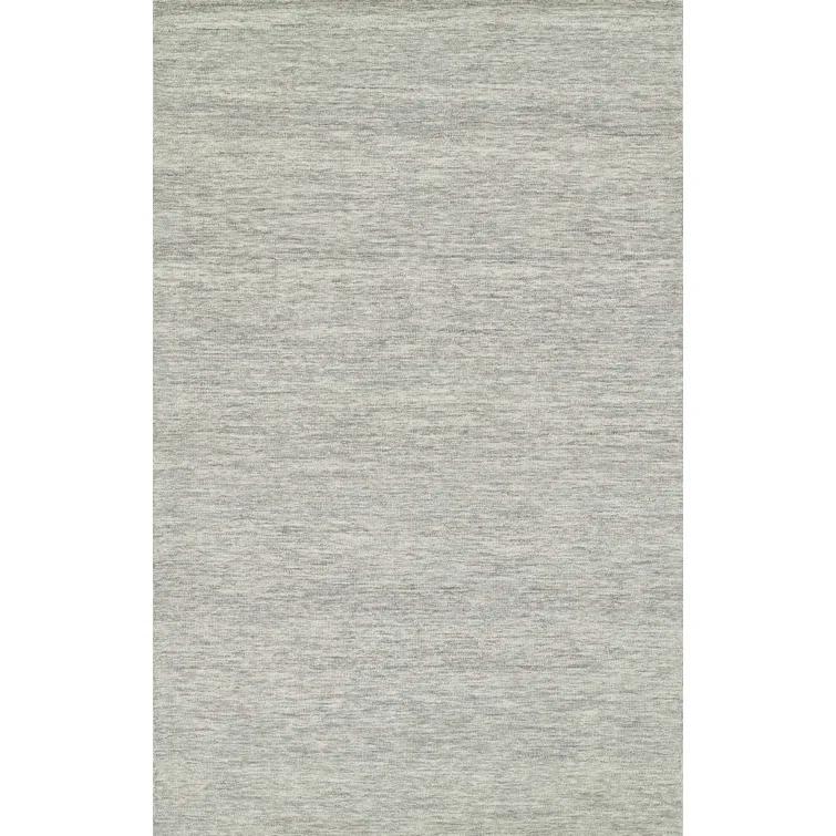 Momeni 5'x8' James Solid Handtufted Area Rug Light Gray: Wool, Low Pile, Rectangle, Indoor, Vacuum Care