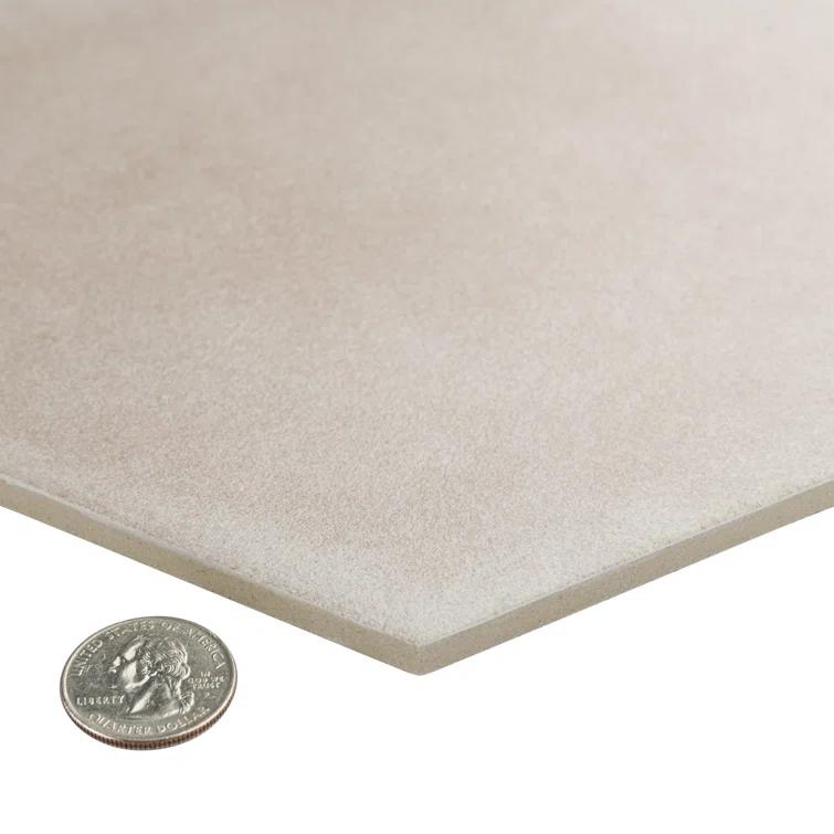 Matter Hex 7.88" x 9" Porcelain Stone Look Floor and Wall Tile