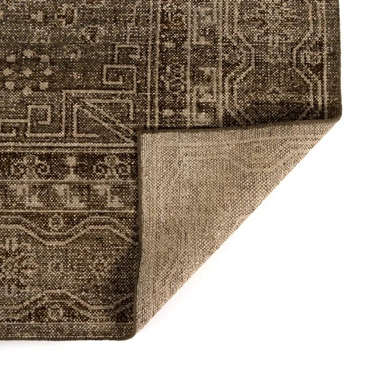 Elysian Cream Hand-Knotted Wool Rectangular Rug 10' x 14'
