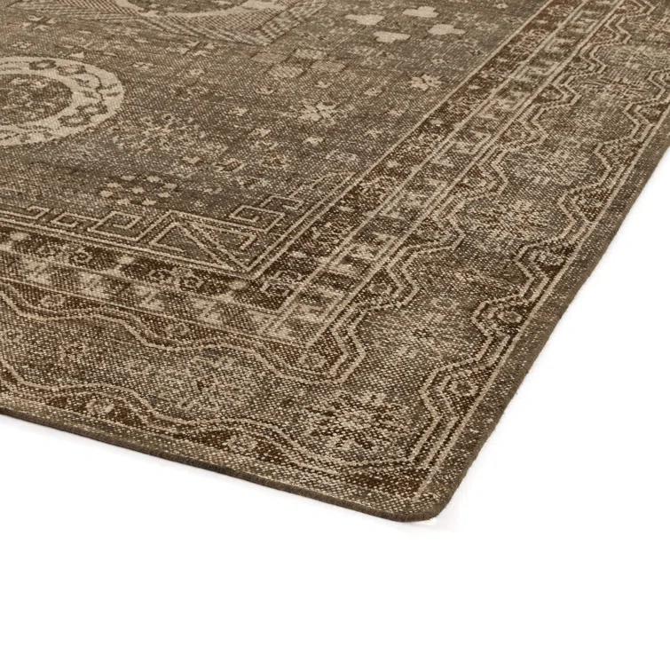 Elysian Cream Hand-Knotted Wool Rectangular Rug 10' x 14'