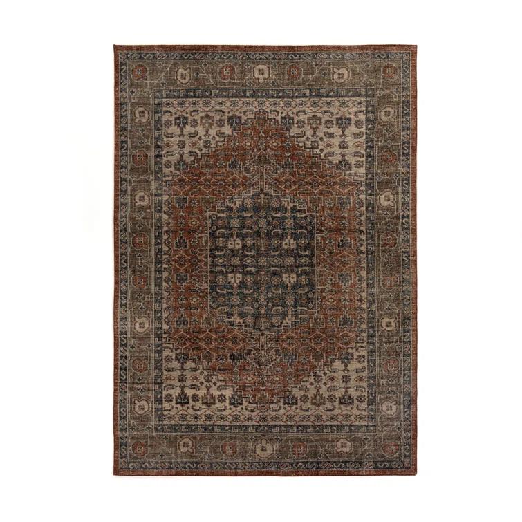 Prato Hand-Knotted Wool and Cotton Rug in Earth Tones