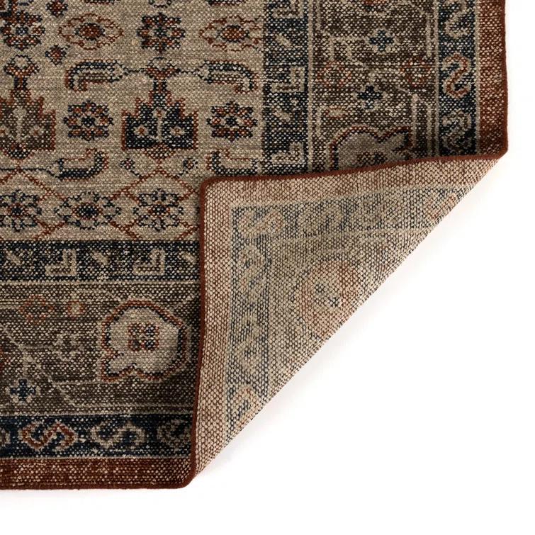 Prato Hand-Knotted Wool and Cotton Rug in Earth Tones