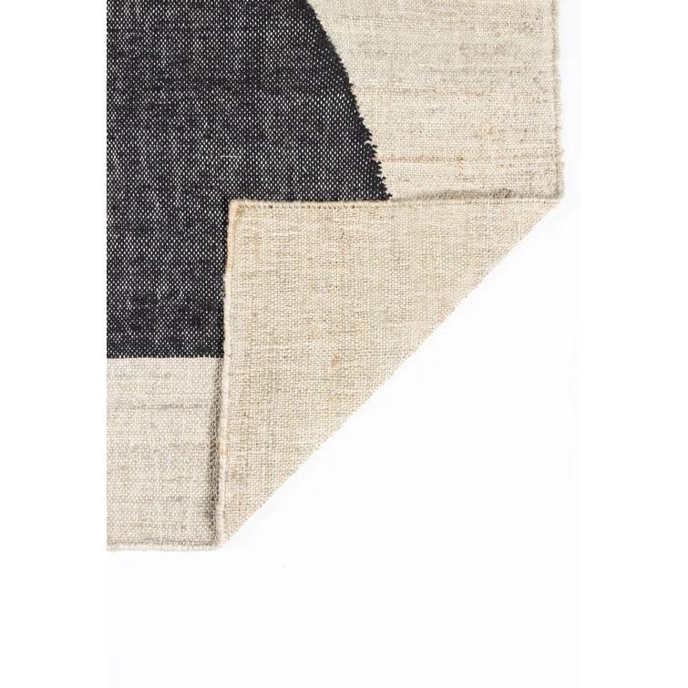 Goubi Black Wool-Viscose 10' x 14' Handmade Area Rug